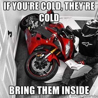 Motorbike cold meme